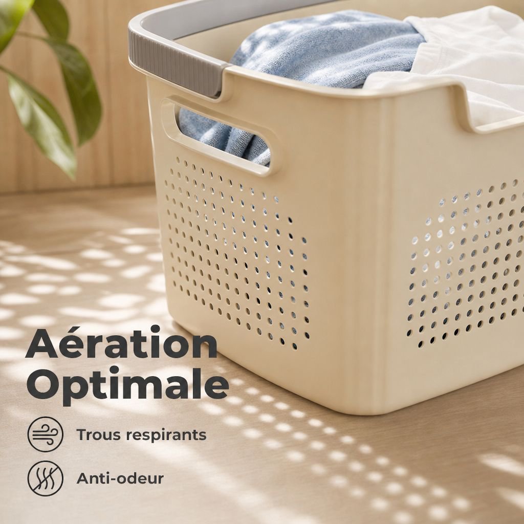 Grand panier à linge sale
