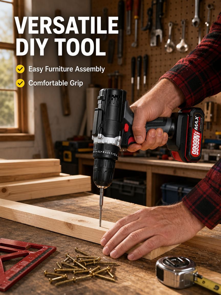 MultiFunction Electric Screwdriver With Hand Drill And Super Power