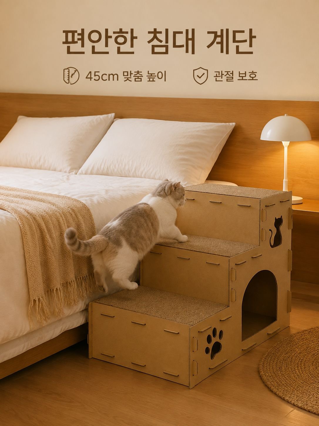 반려동물 다층 고양이 골판지 빌라