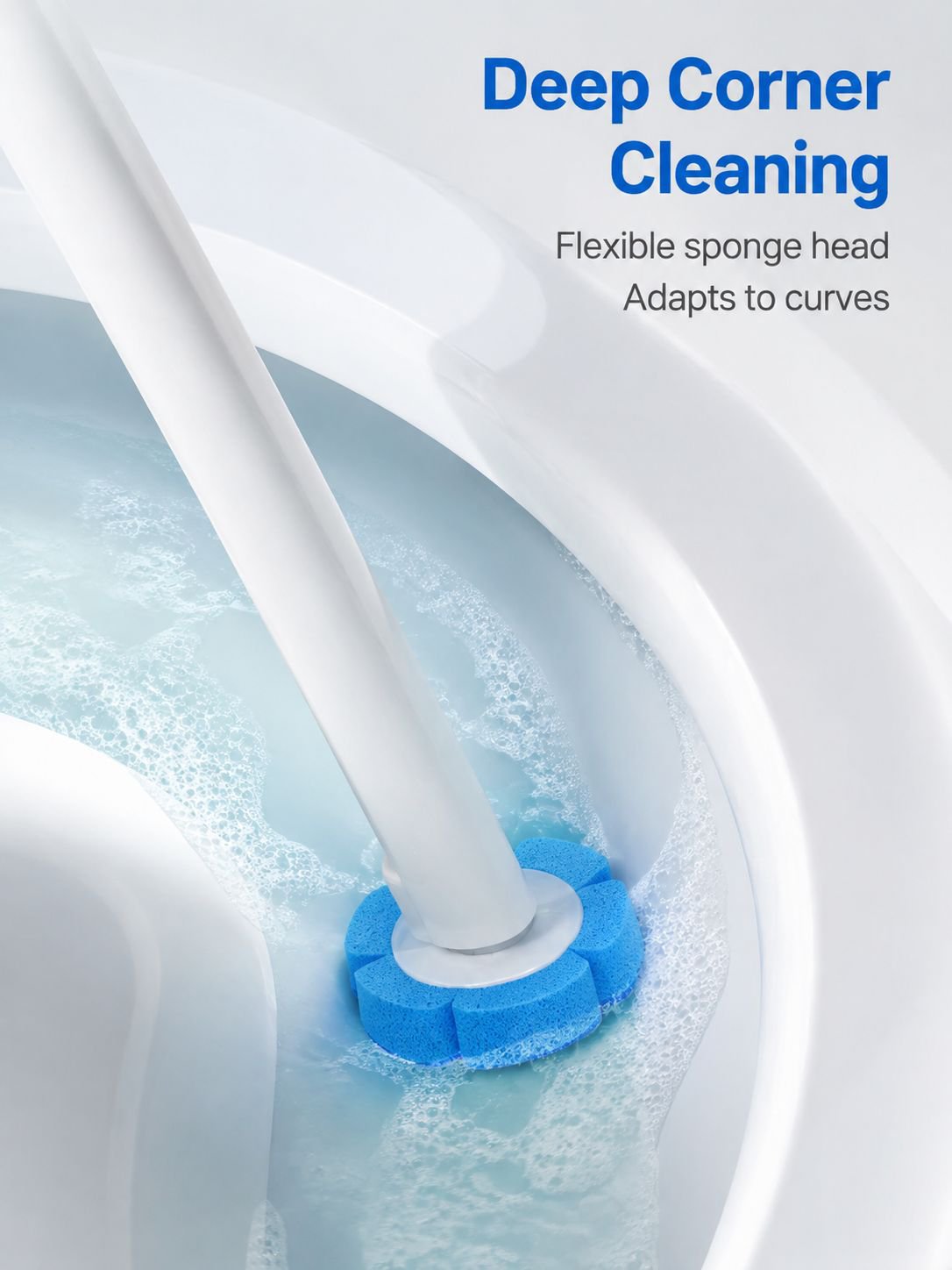 Portable disposable toilet brush
