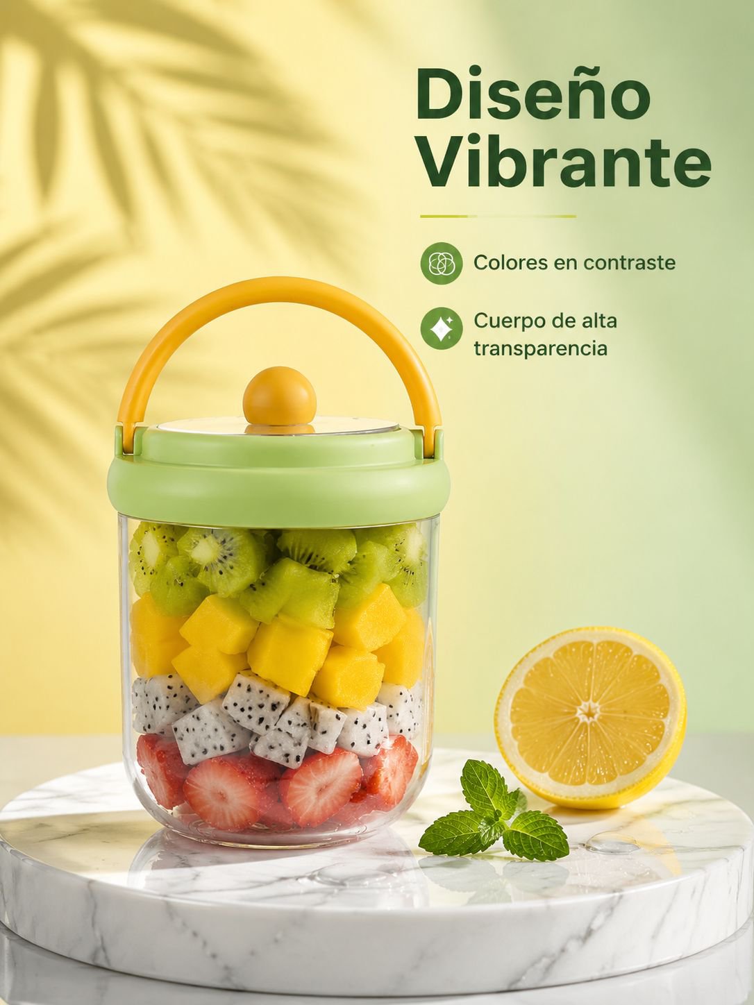 Taza de ensalada de frutas