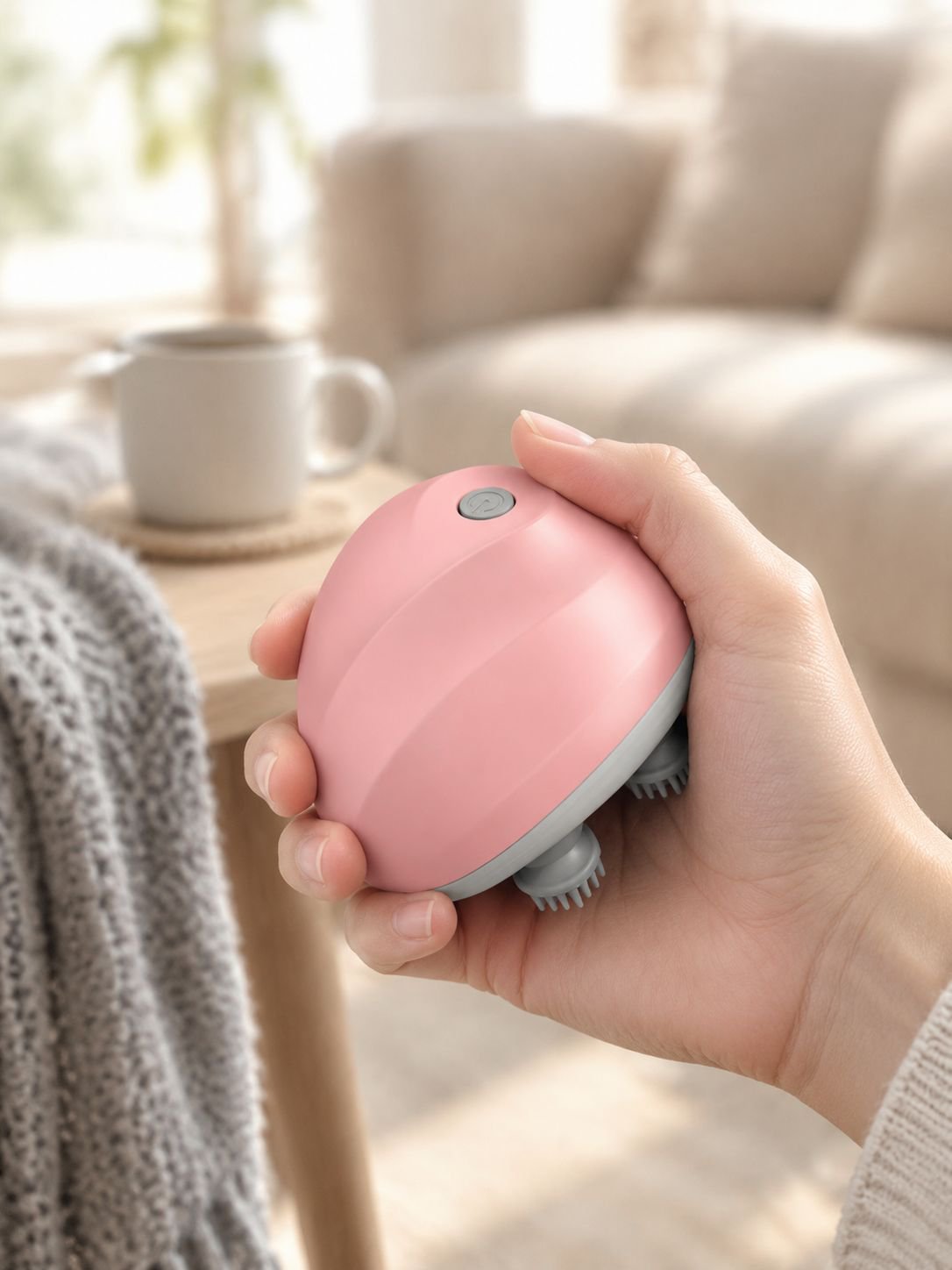 Mini-Smart-Kopfmassagegerät, elektrisches, wasserdichtes Massagegerät, Physiotherapie, Kneten, Haush