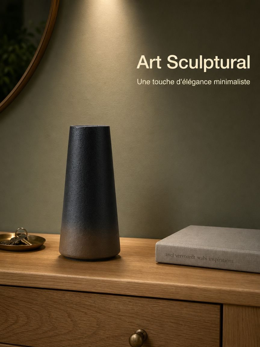 Vase minimaliste pour décoration intérieure