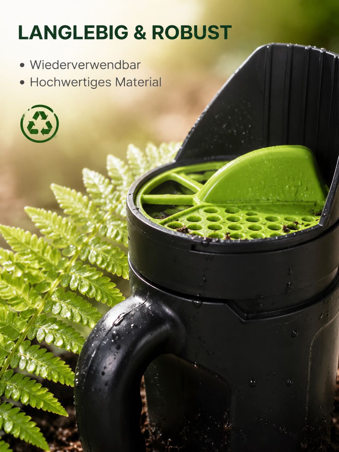 Garten Rasen Gemüse Saatgut Sämaschine Aussaattopf 2,5L Aussaattopf + Aussaatschaufel Gartenarbeit L
