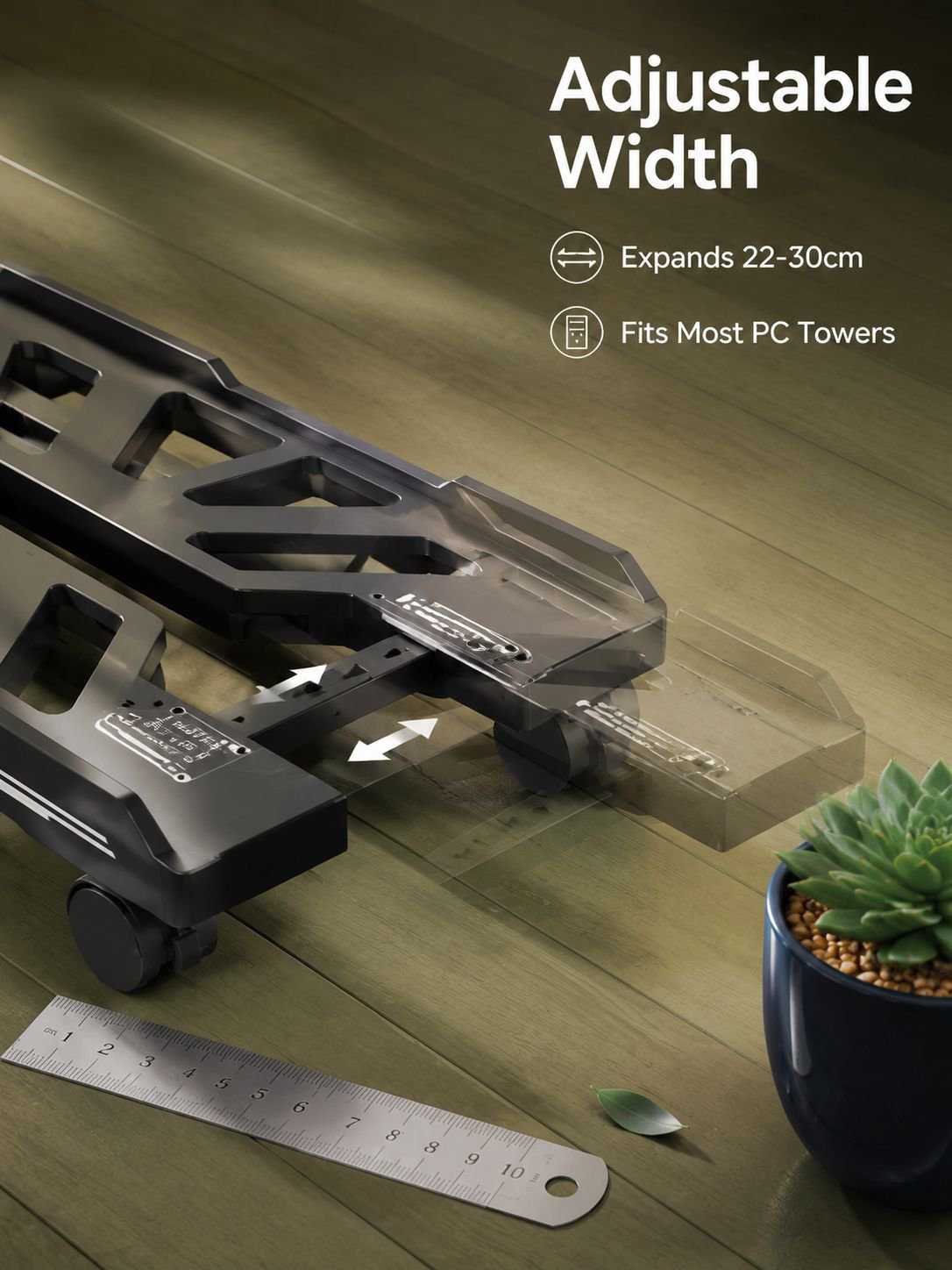 Home PC Case Mobile Adjustable Base Stand