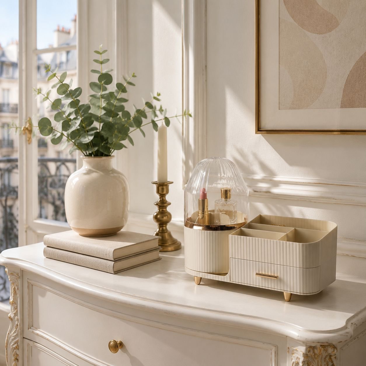 Boîte de stockage anti-poussière pour bureau