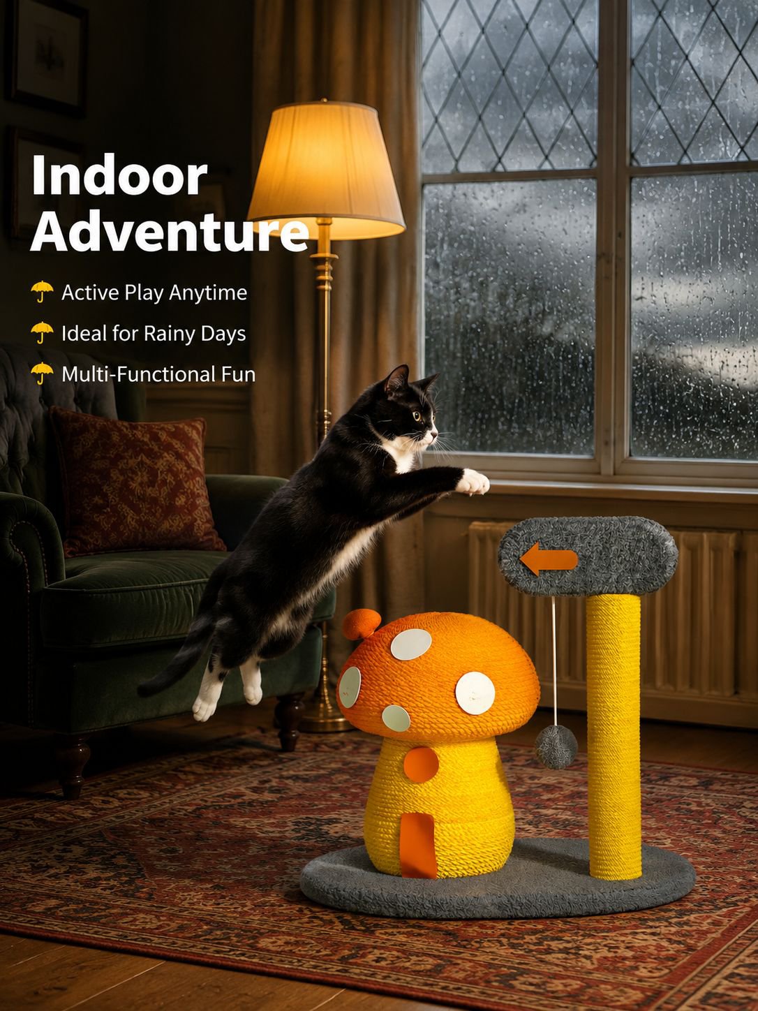 Mushroom Cat Climbing Frame