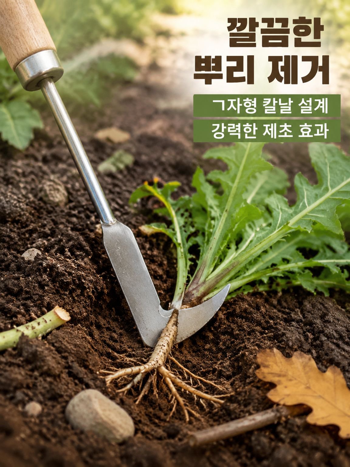 인공 7자 칼 제거 스테인리스 잡초 뽑기 신기