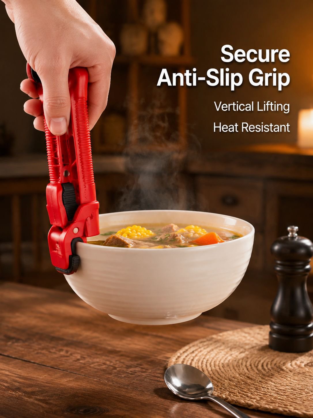 3-in-1 can open bottle, dish, and heat-resistant clip