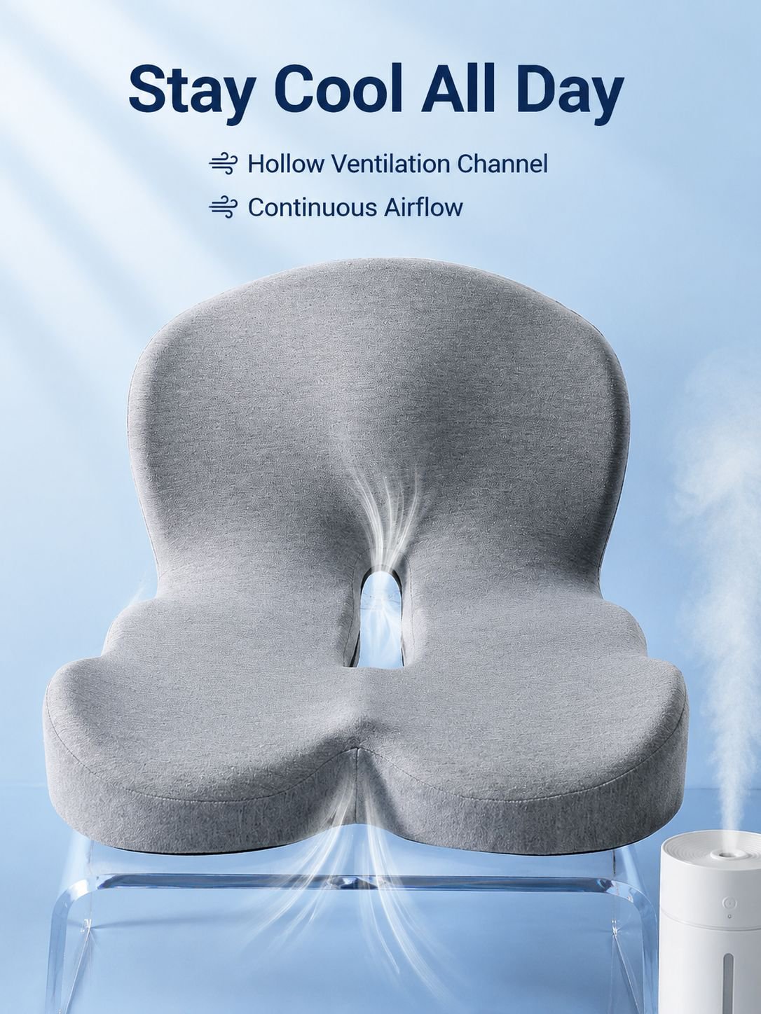 Memory foam integrated seat and back cushion