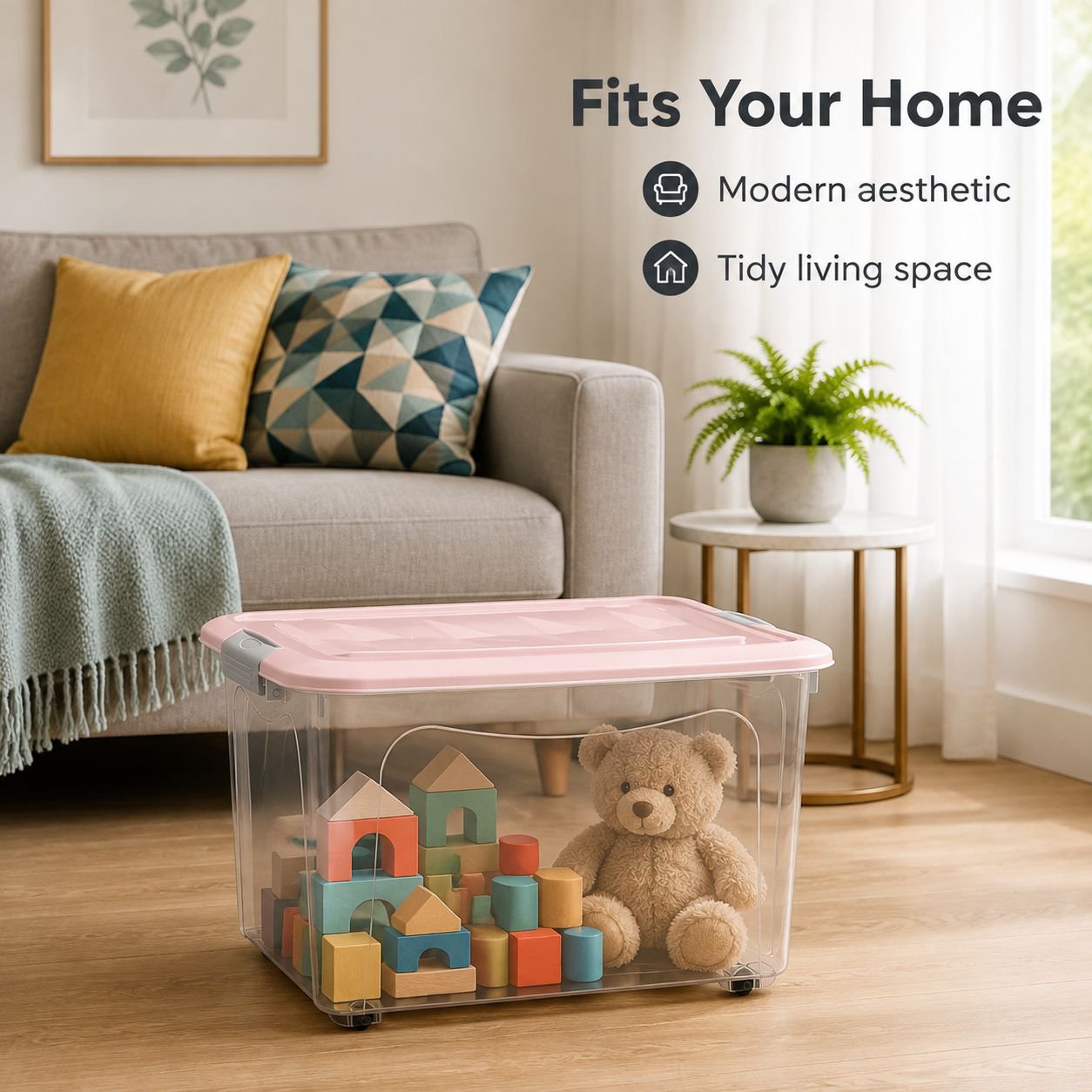 Extra Large Plastic Storage Box for Toys