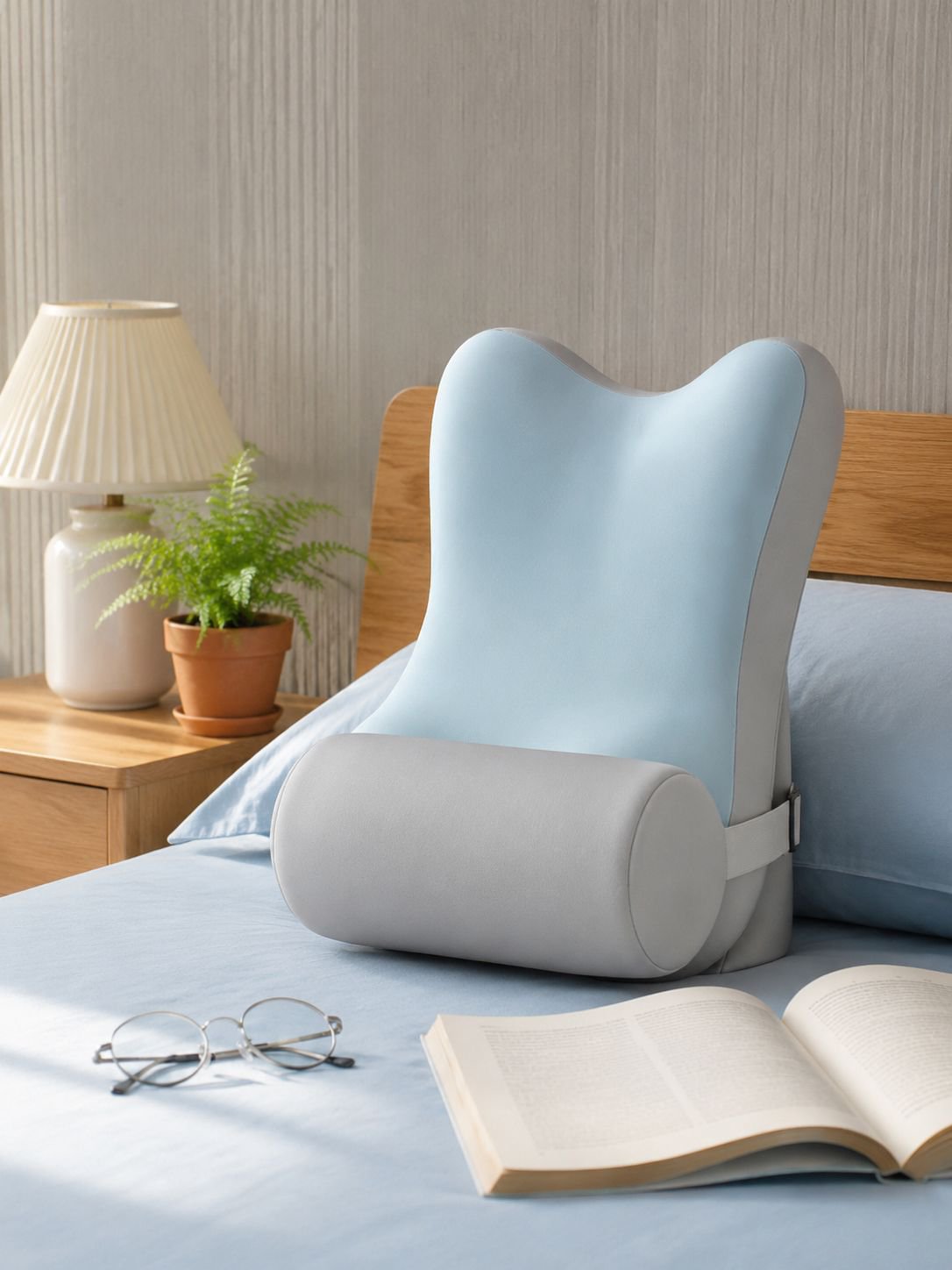 Headboard cushion can be adjusted to different slopes to protect the neck and waist. 