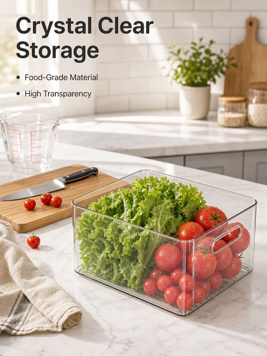 Kitchen Fruit & Vegetable Storage Basket for Refrigerator