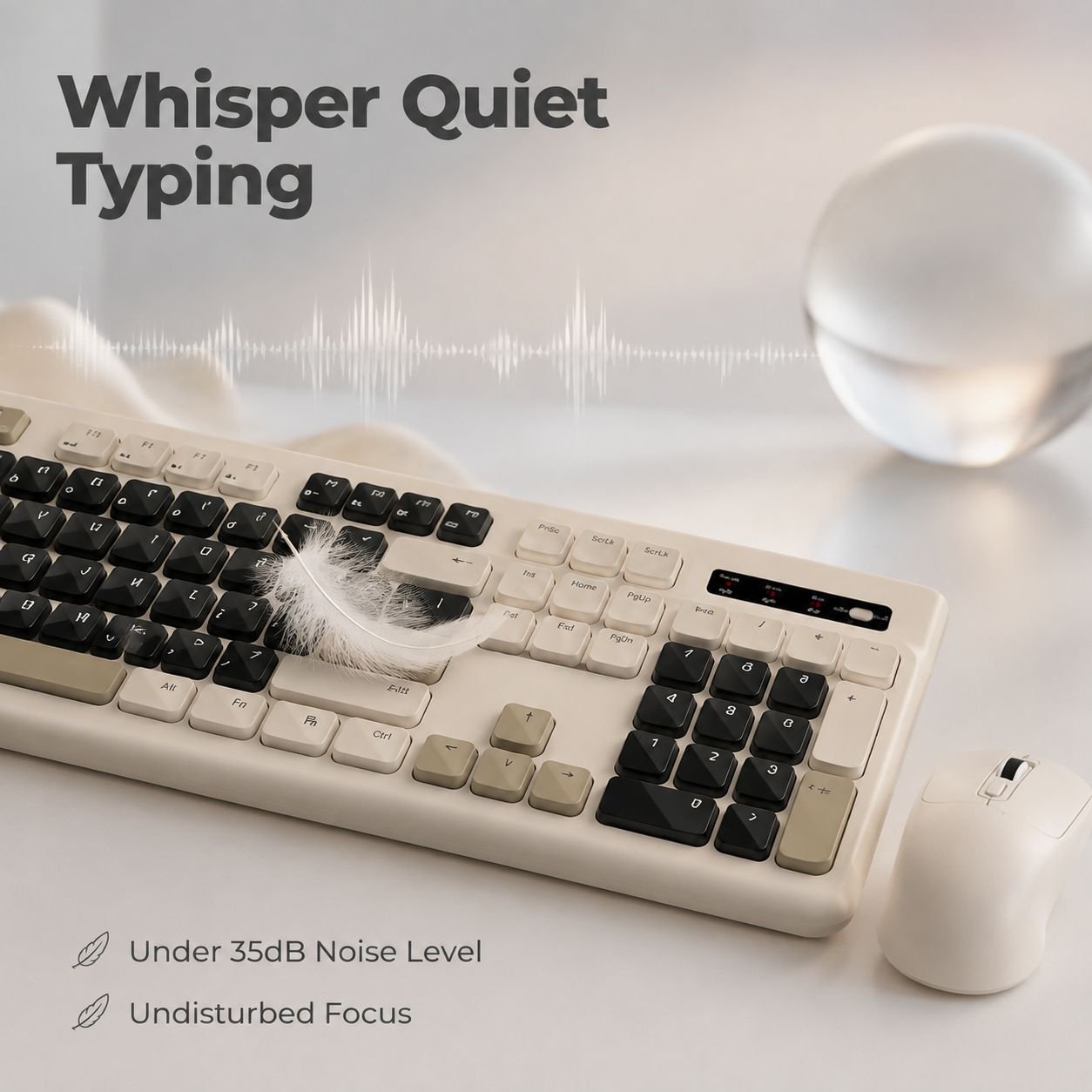 Wireless Keyboard and Mouse Combo