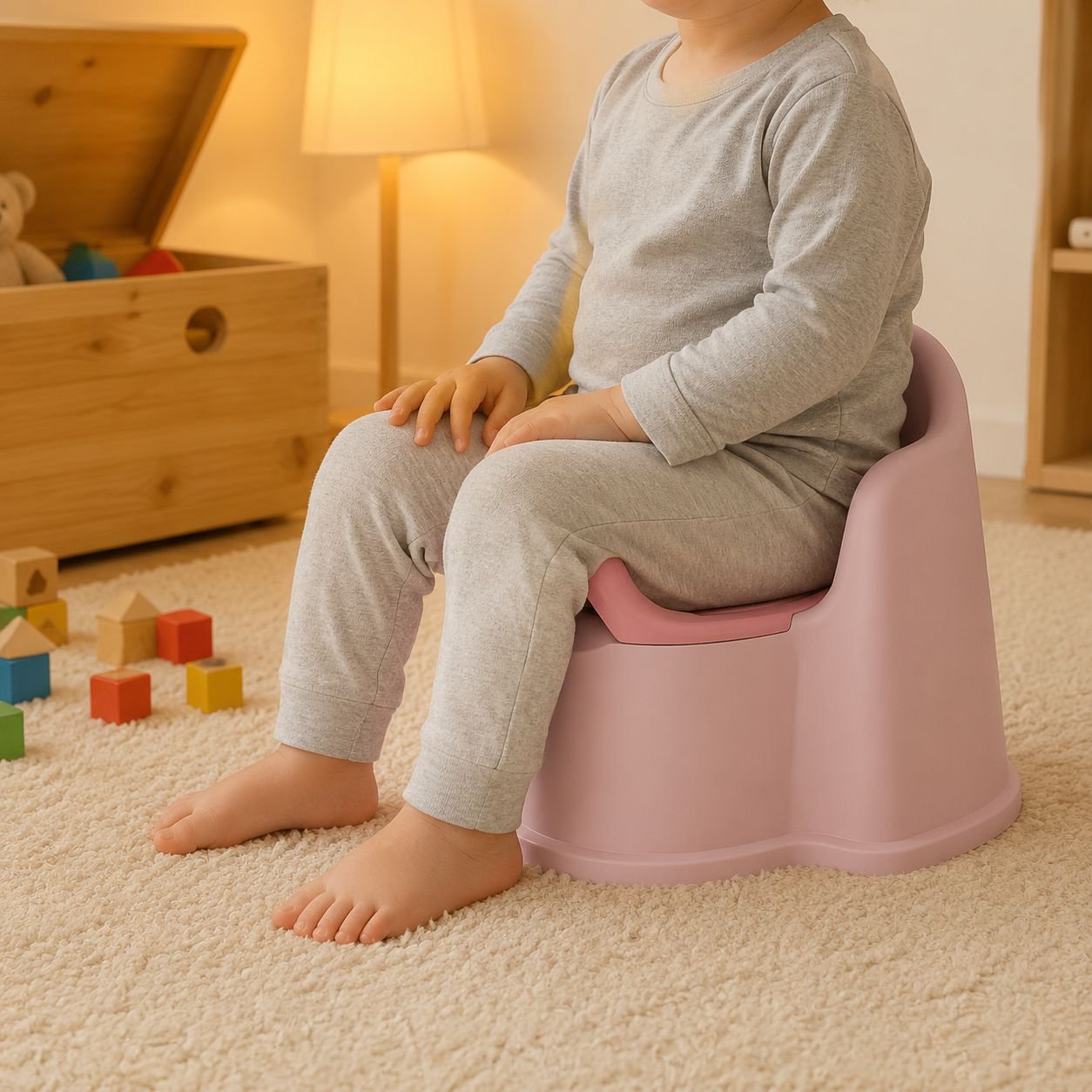 Easy to clean potty chair for toddlers