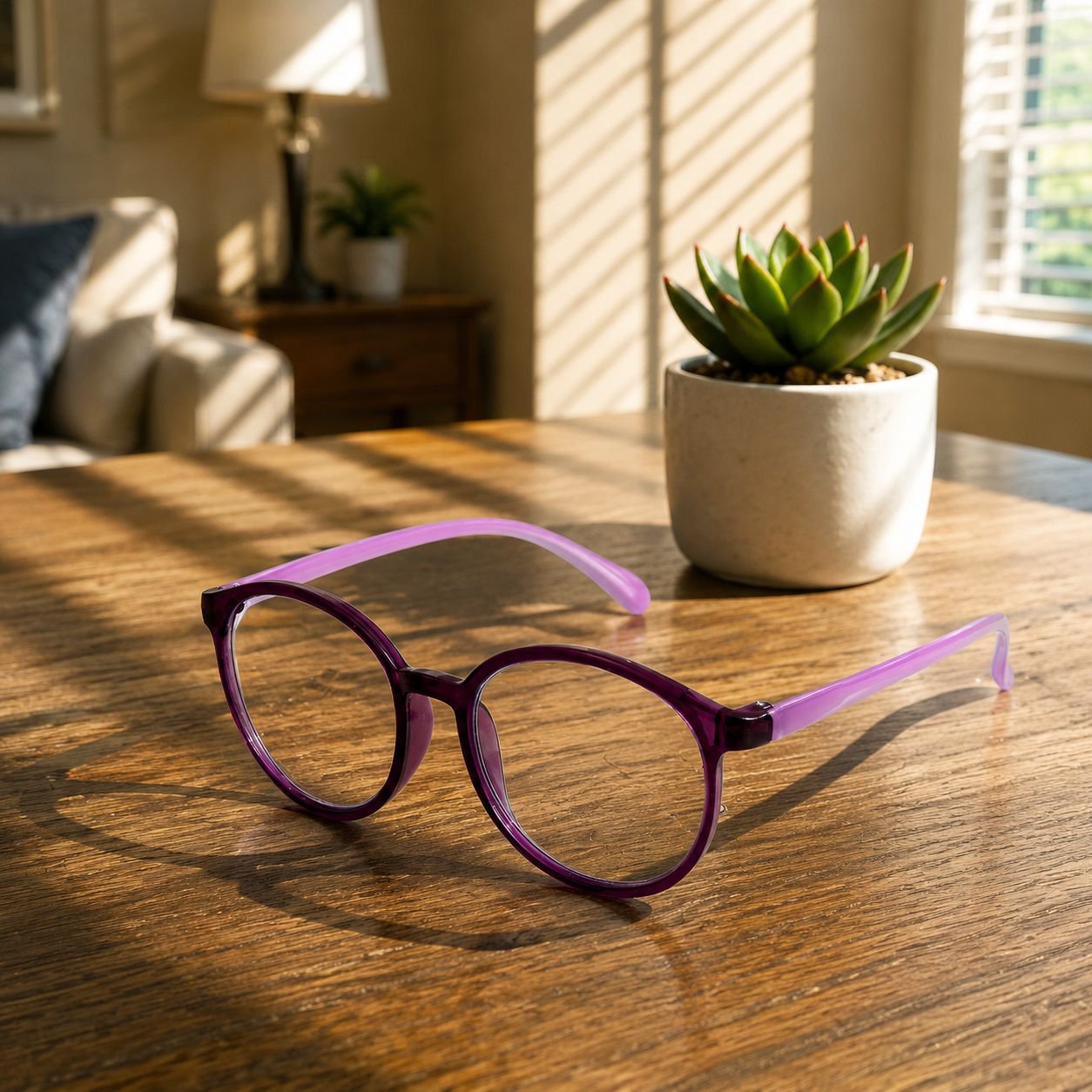 Comfortable nose pads on ultra-light reading glasses