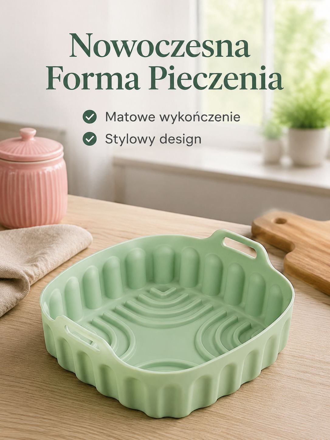 Silikonowa taca do pieczenia do frytkownicy powietrznej