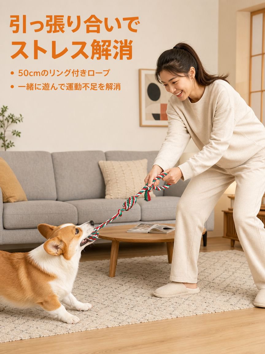 耐久犬用ロープおもちゃ