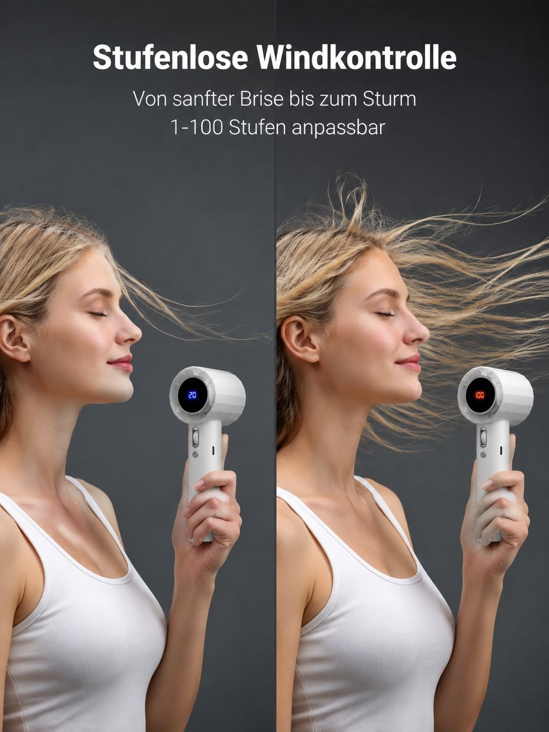 Wiederaufladbarer Handventilator mit USB