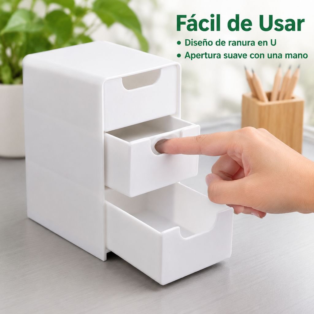 Organizador de escritorio con cajones