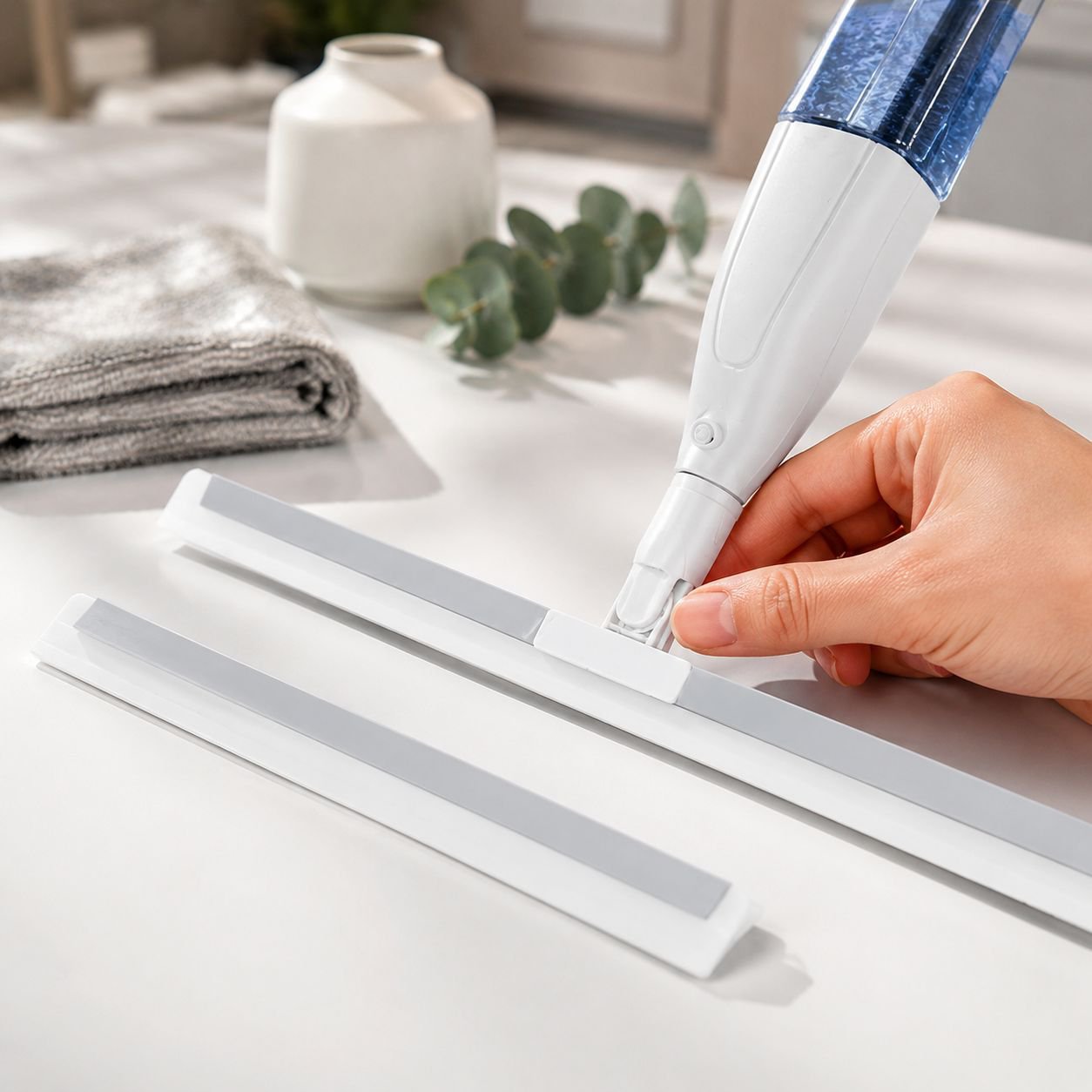 Hands-Free Silicone Squeegee Broom