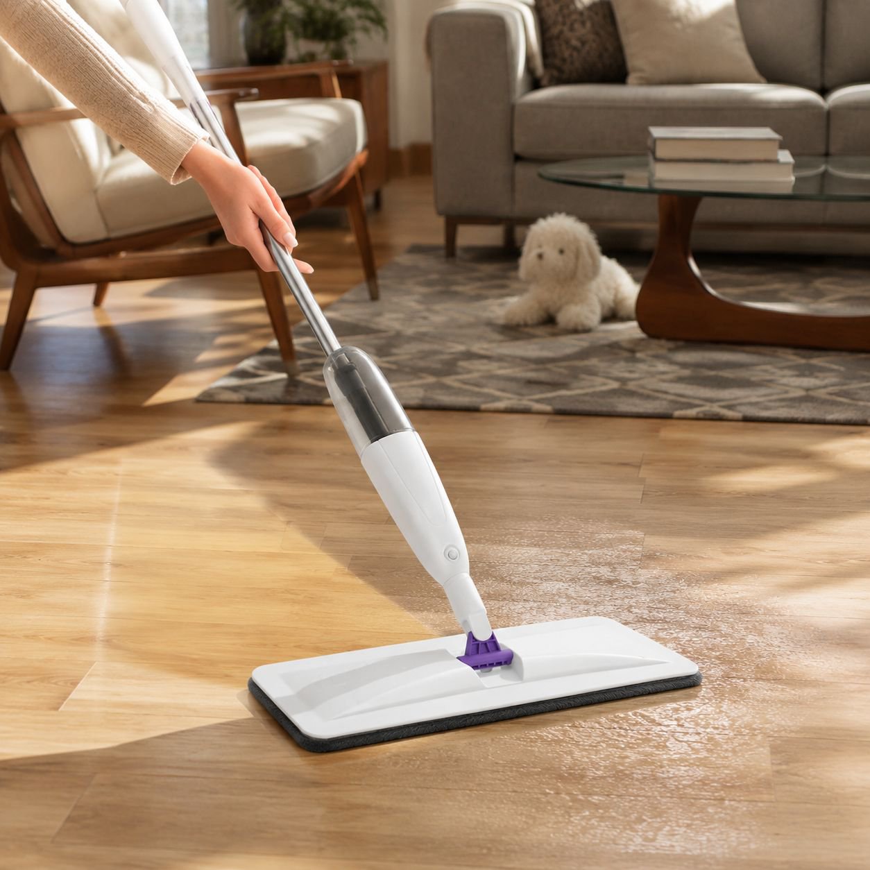 Lazy Spray Mop hand-press flat mop for home cleaning