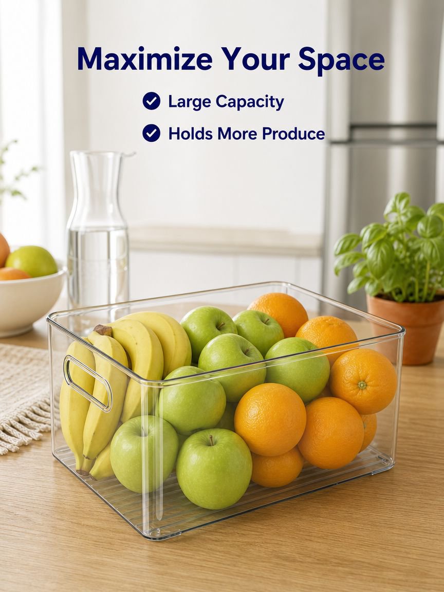 Kitchen Fruit & Vegetable Storage Basket for Refrigerator