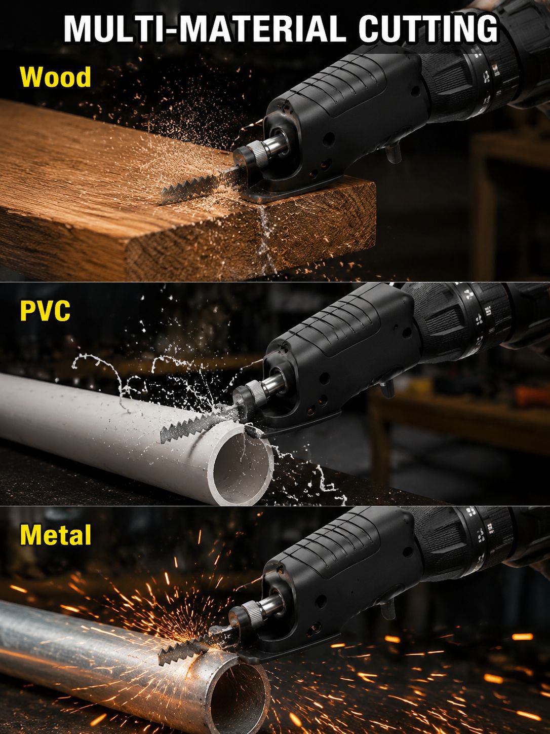 Cordless Drill Reciprocating Saw Electric Woodworking Handheld Attachment