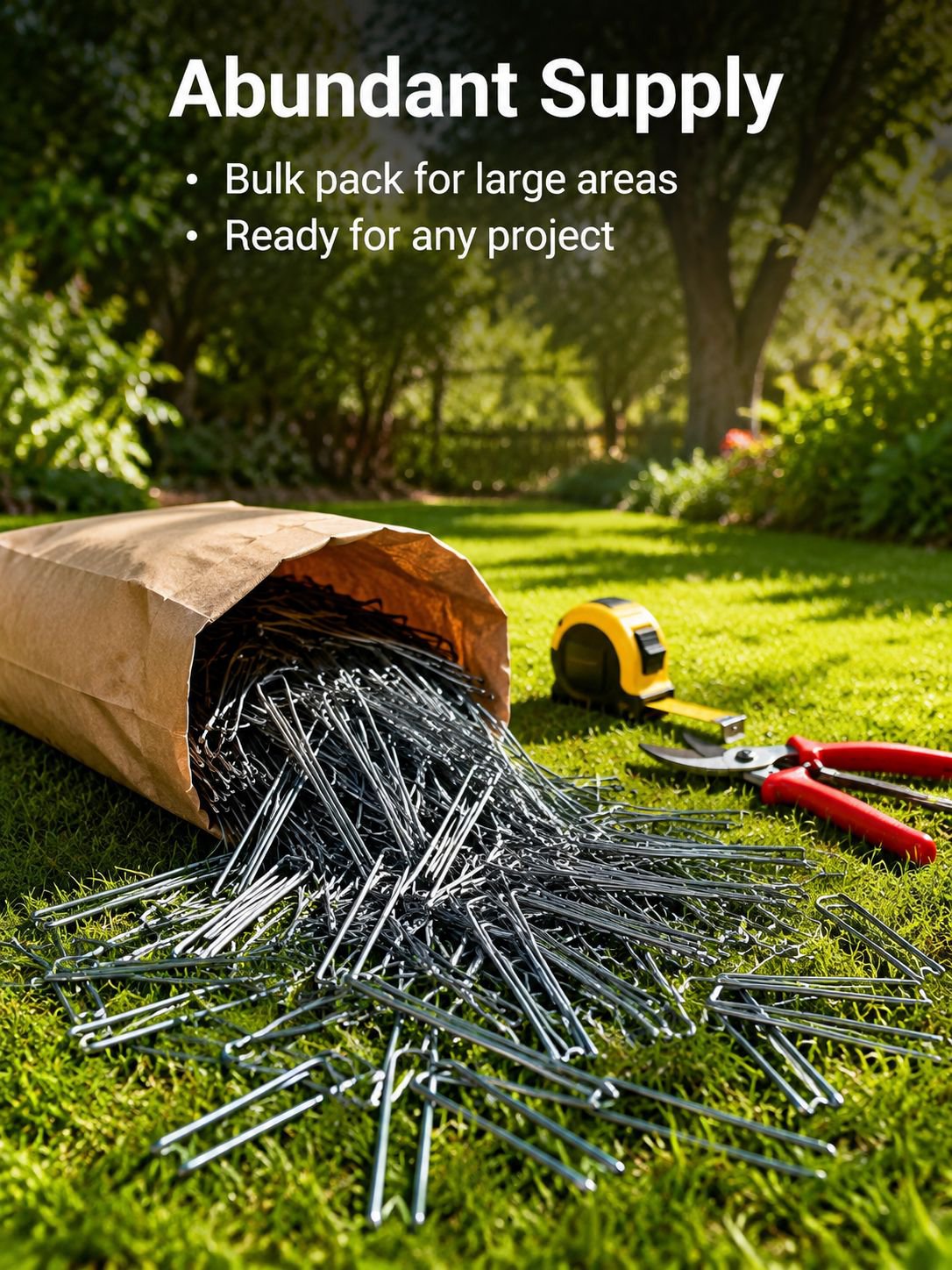 Affordable, reusable, and corrosion-resistant U-Shaped Ground Pegs for outdoor use