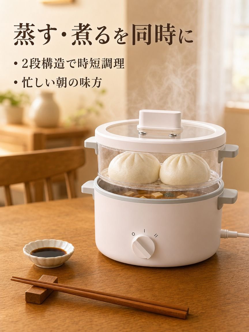 多機能電気スチーマー