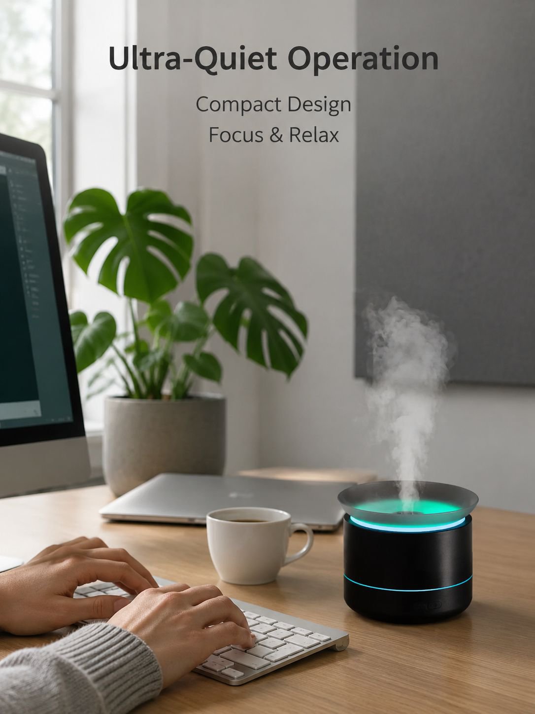 Desktop Cloud Sea Aromatherapy Diffuser Colorful Fog Atmosphere Light for Home Use