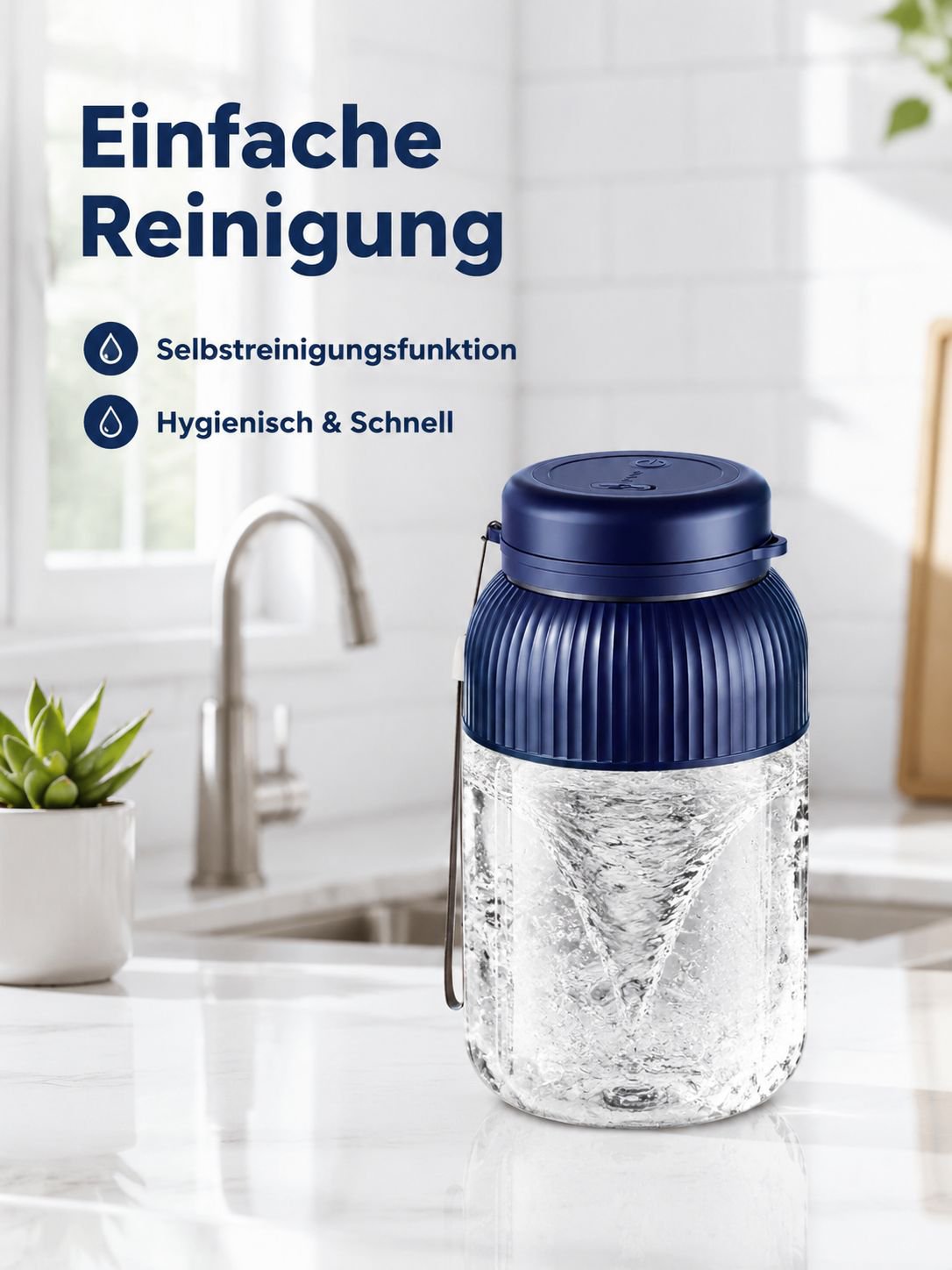 Selbstreinigender tragbarer Multifunktions-Entsafterbecher