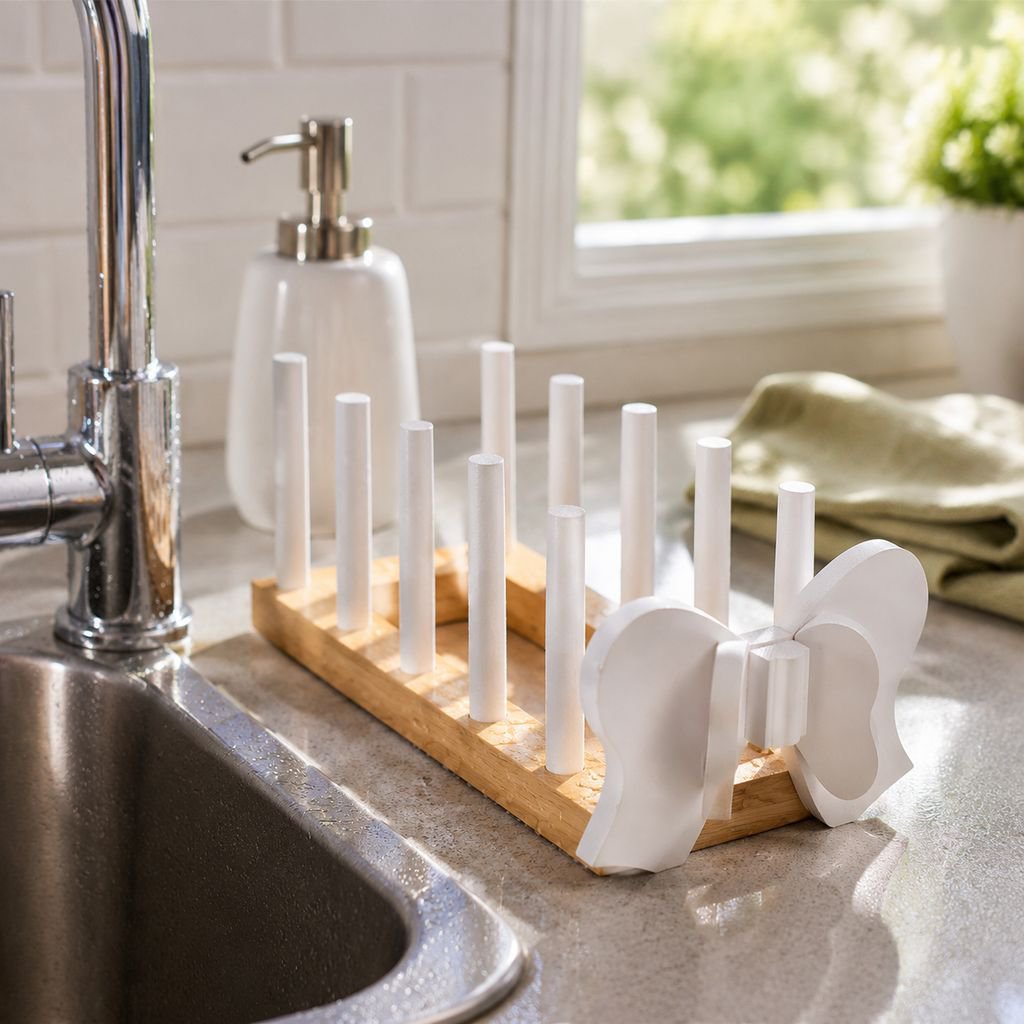 Tableware storage rack for modern kitchens