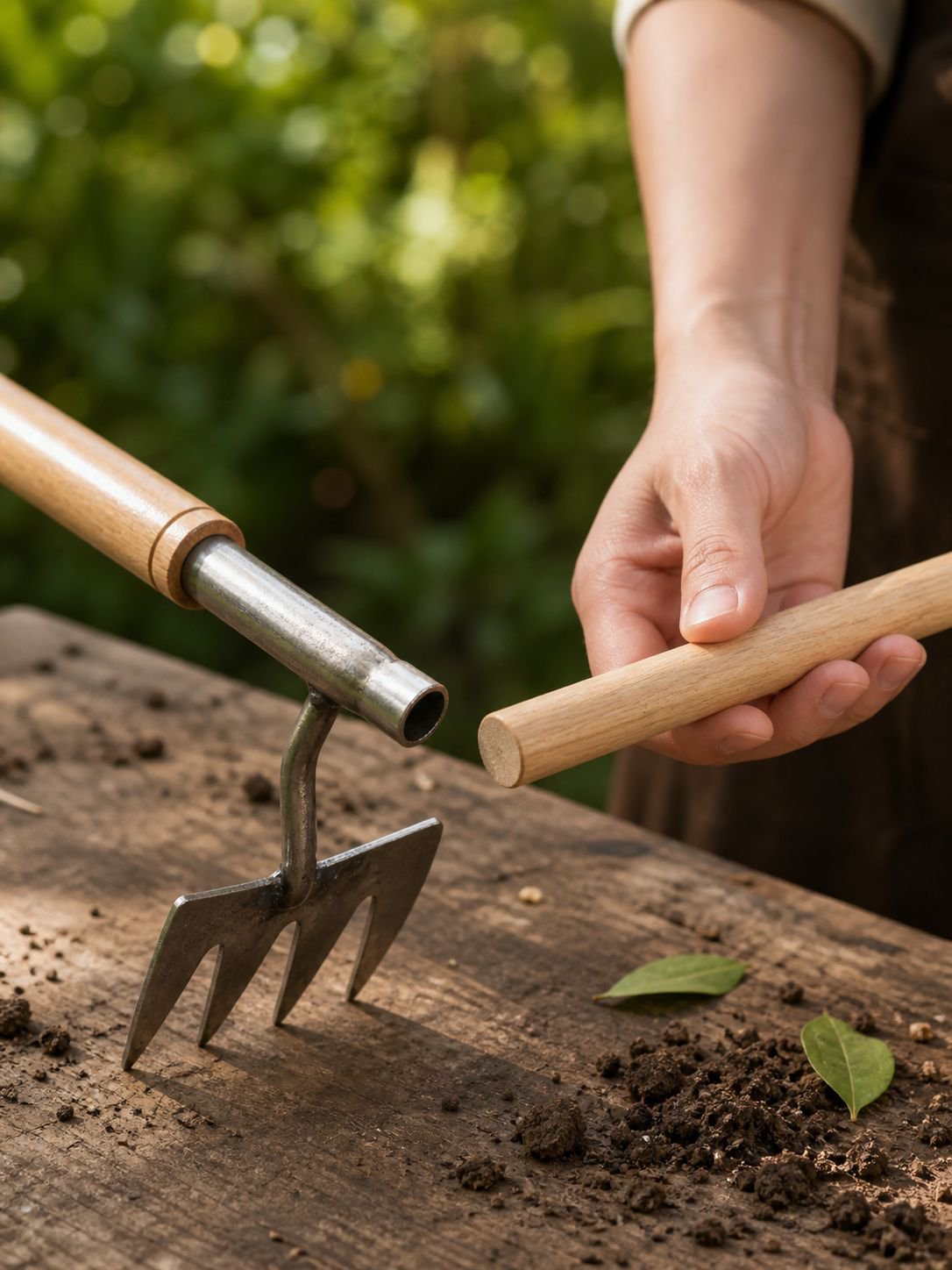 Langlebige Edelstahl-Gartenwerkzeuge gegen Unkraut