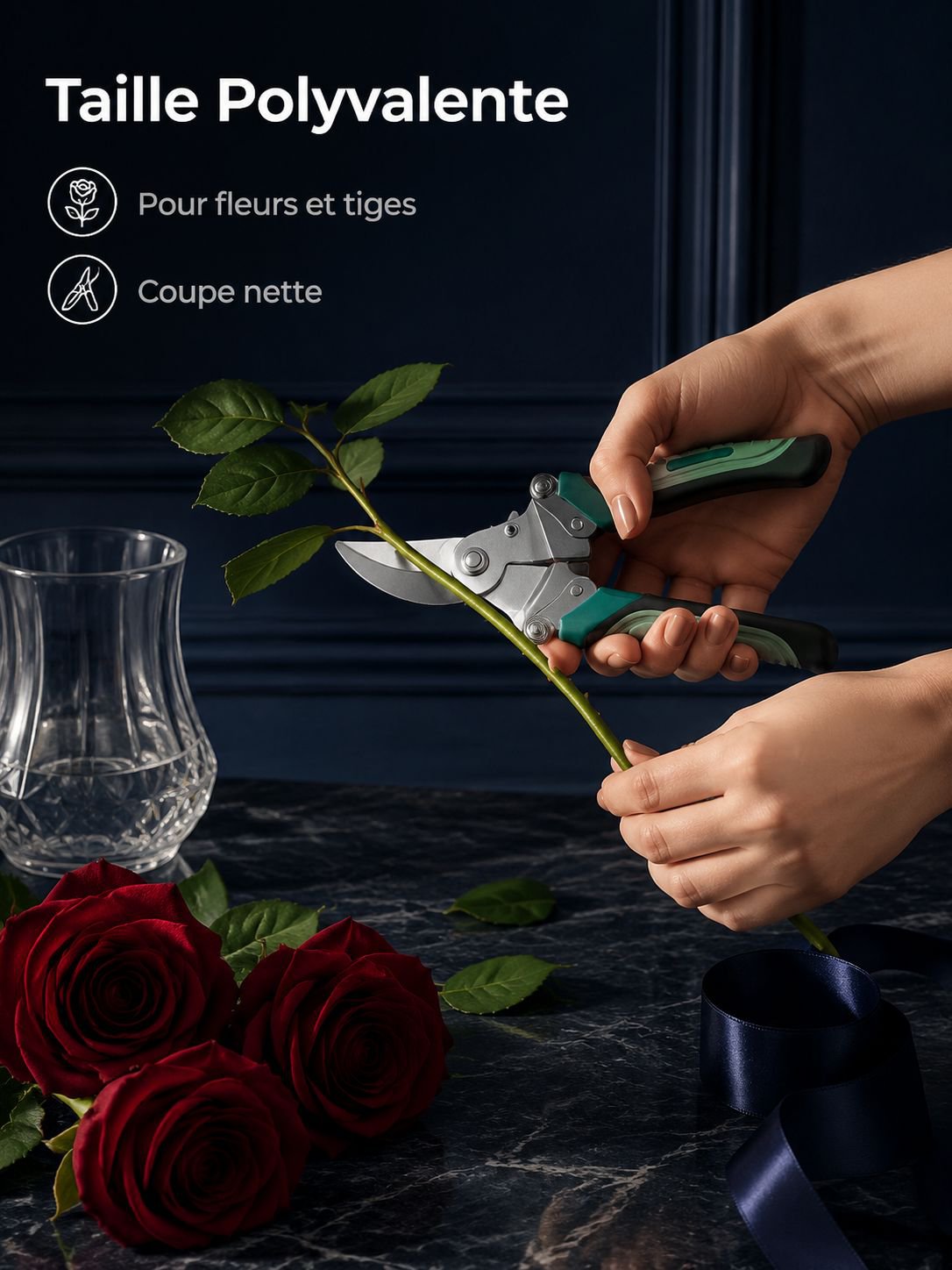 Sécateur pour arbres fruitiers et plantes ornementales