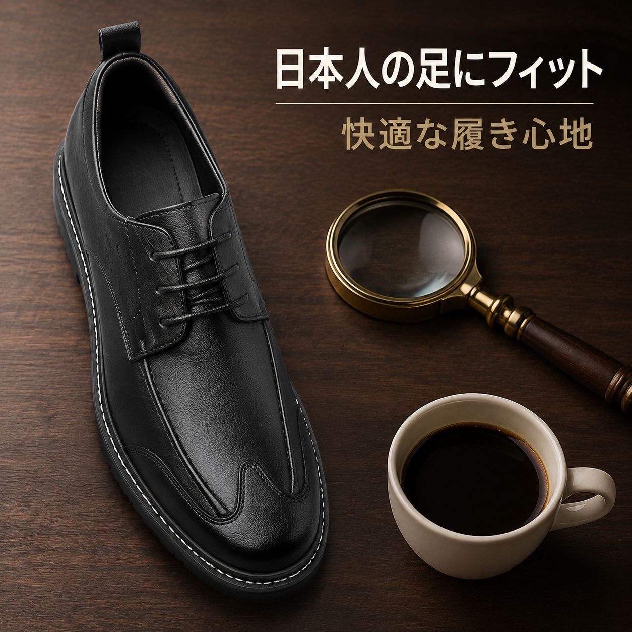 メンズ高級ビジネスレザーシューズ