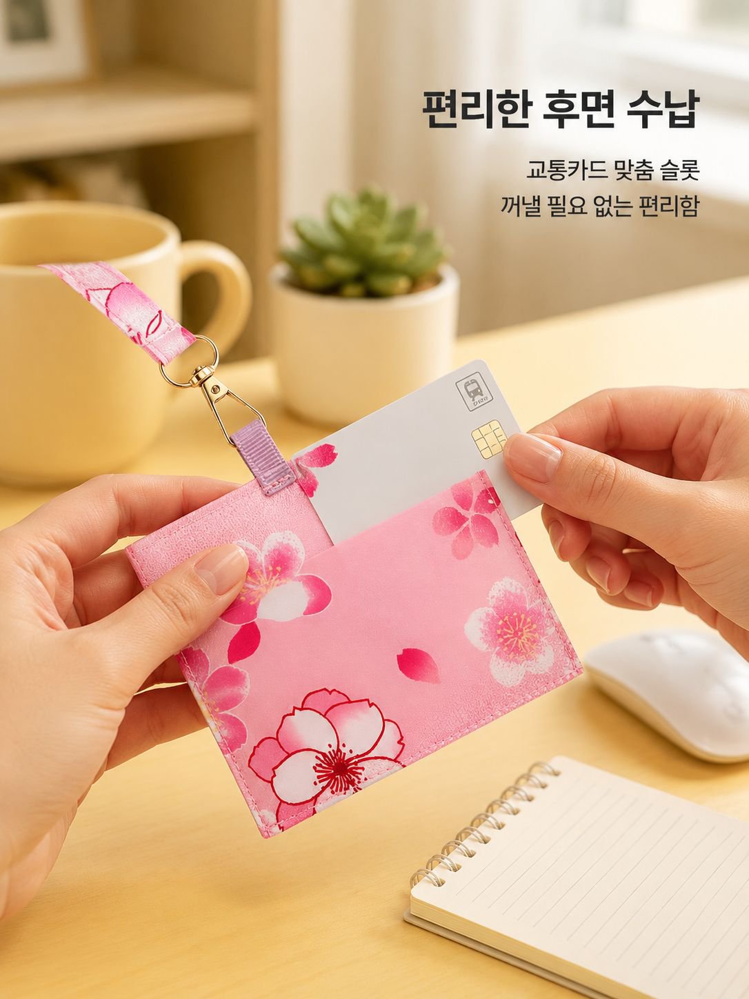 목걸이형 직원 신분증 카드케이스