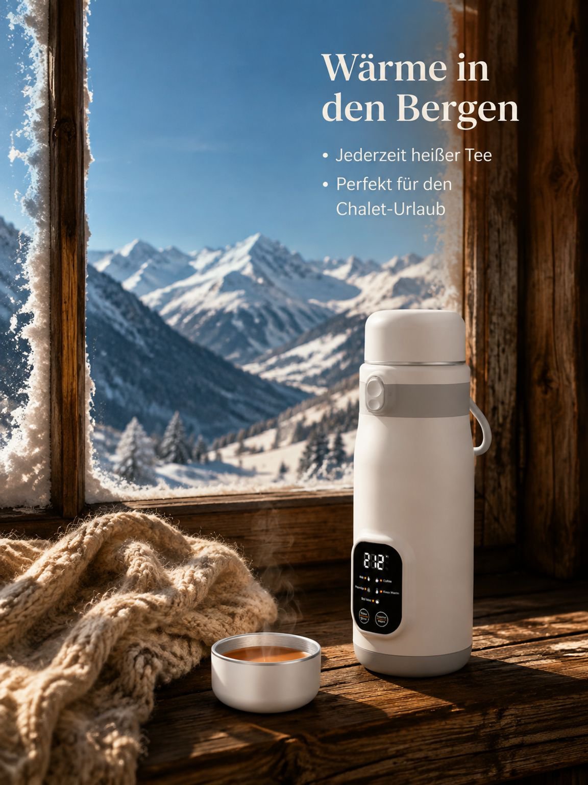 Leichter Wasserkocher mit tragbaren Eigenschaften – ideal für den Alltag