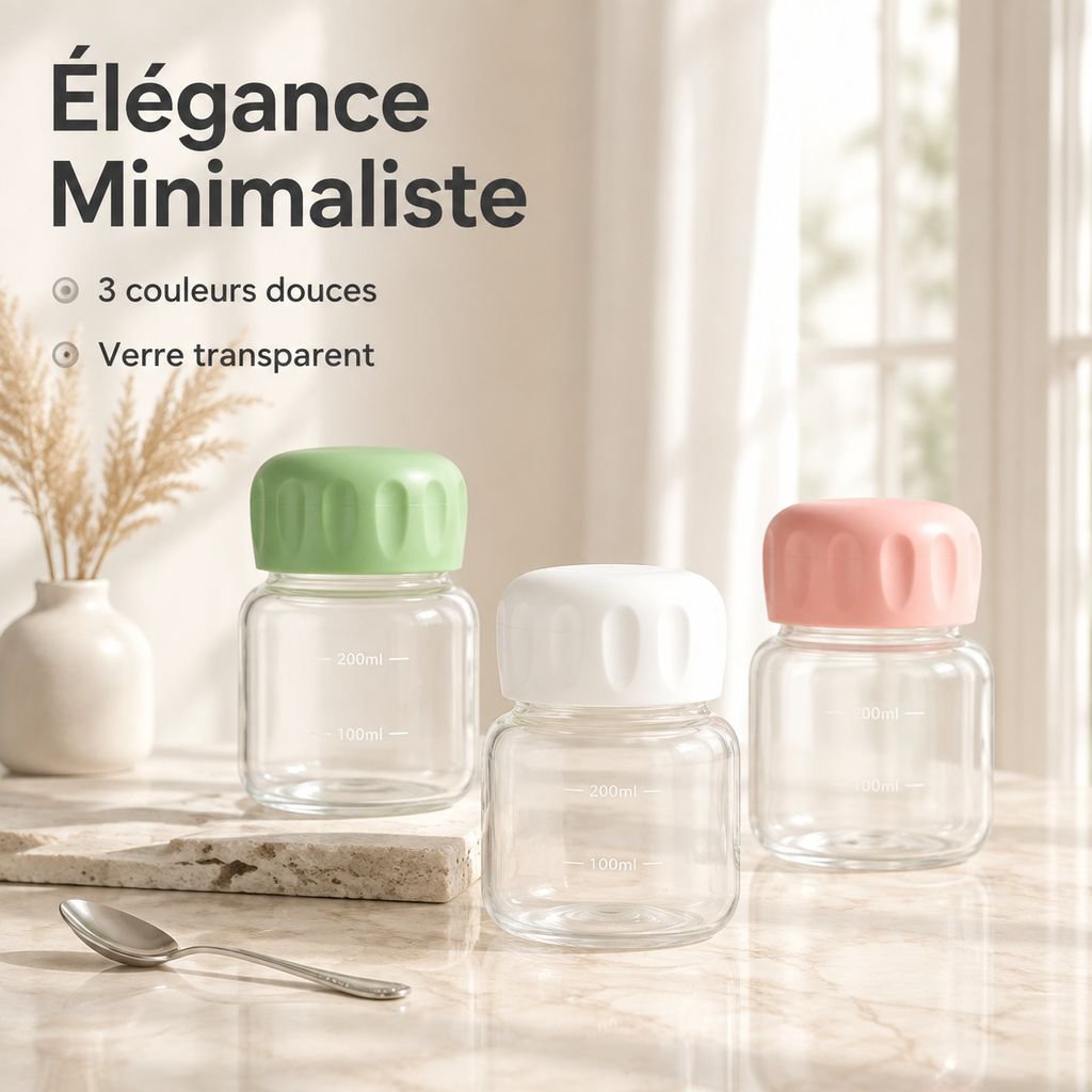 Tasse en verre borosilicate portable et shaker