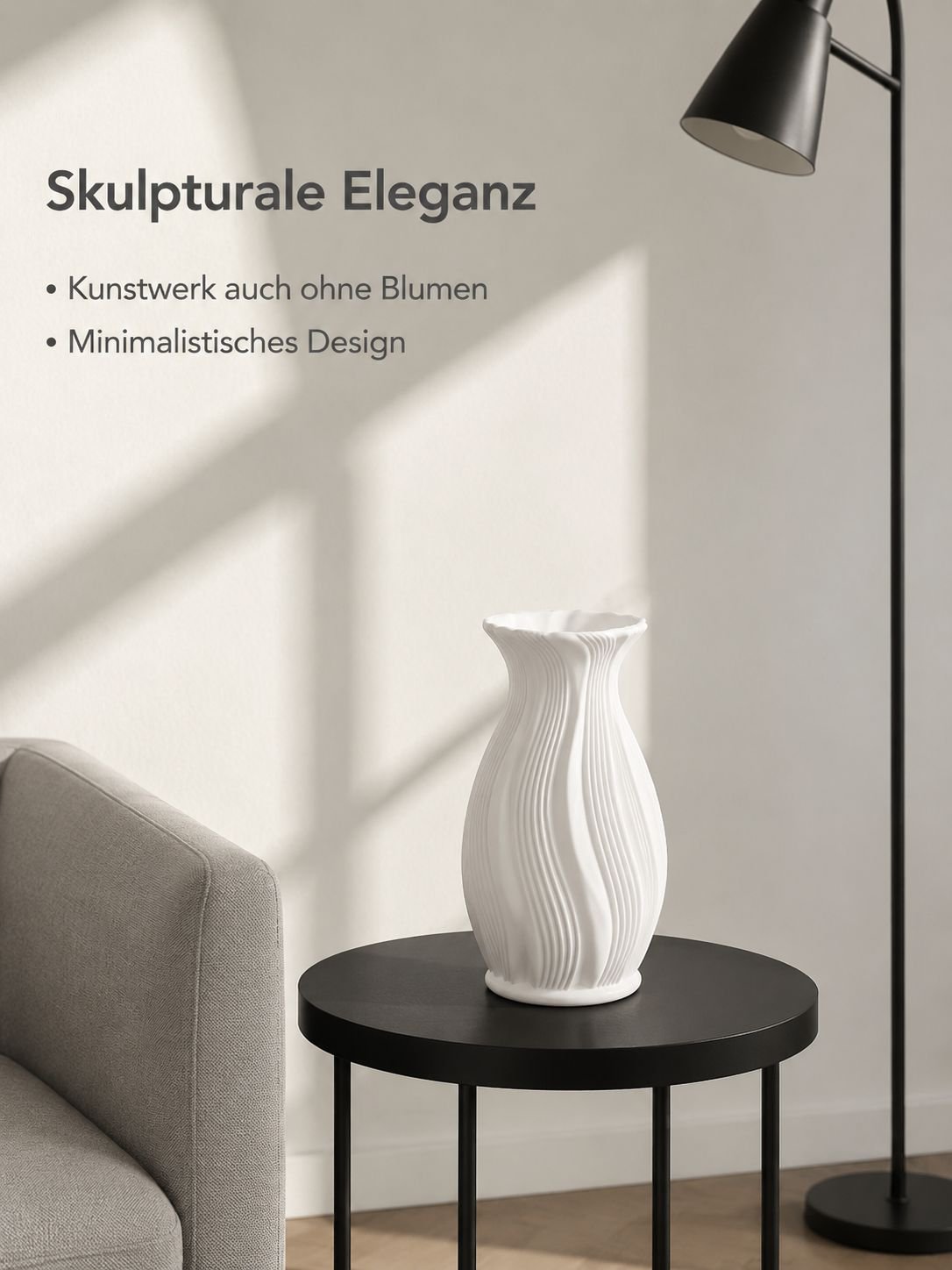 Verkaufsschlager Französische Kunststoffvase mit Farbverlauf Vintage-Kunstblumenvase