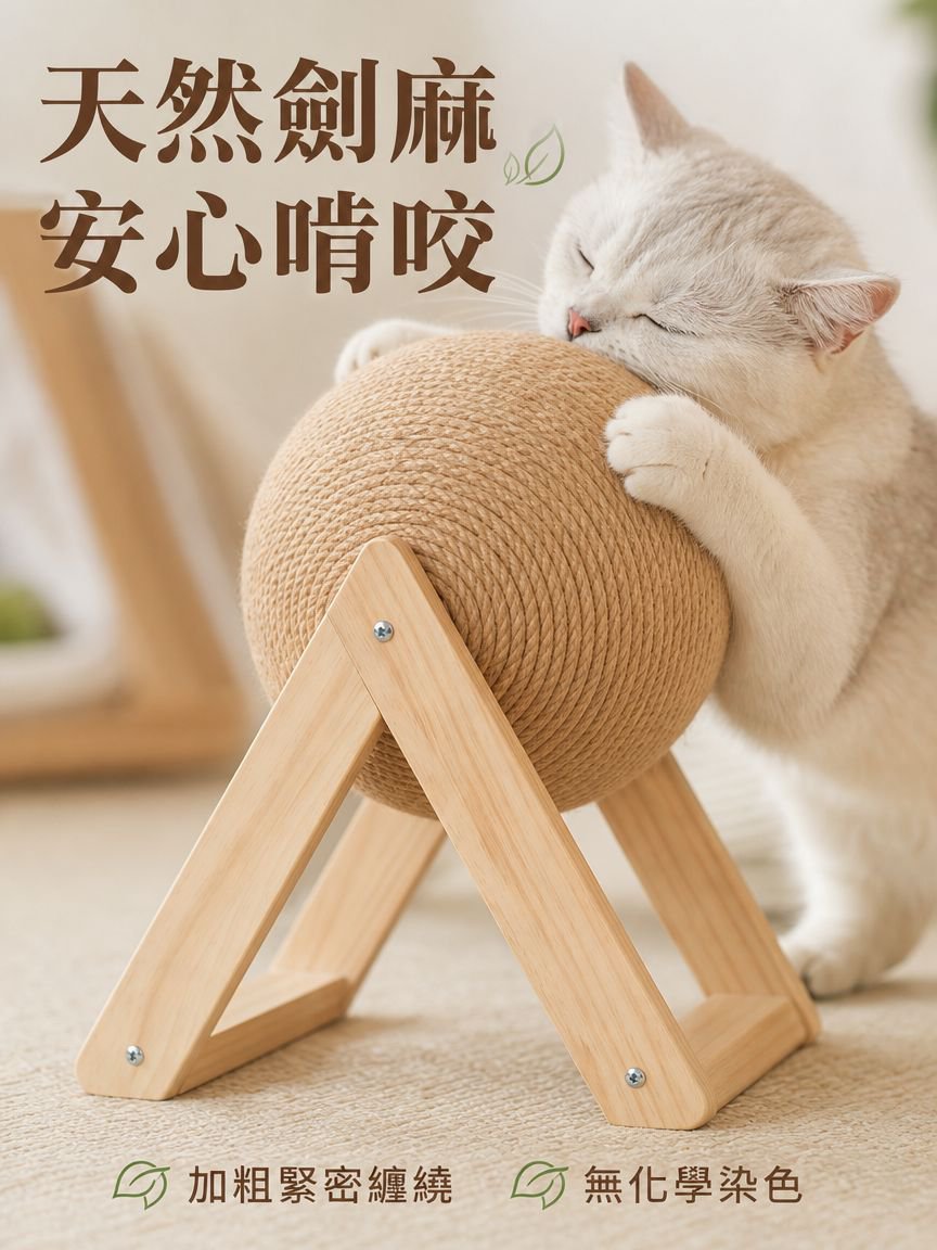 防傾倒貓咪立式抓板