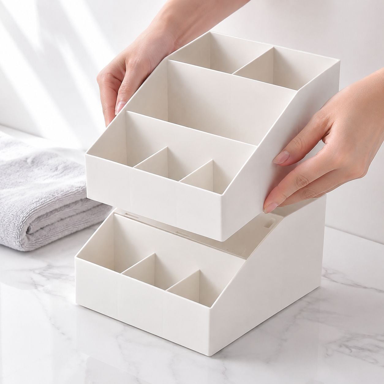 Spacious foldable storage bin for clothes and toys