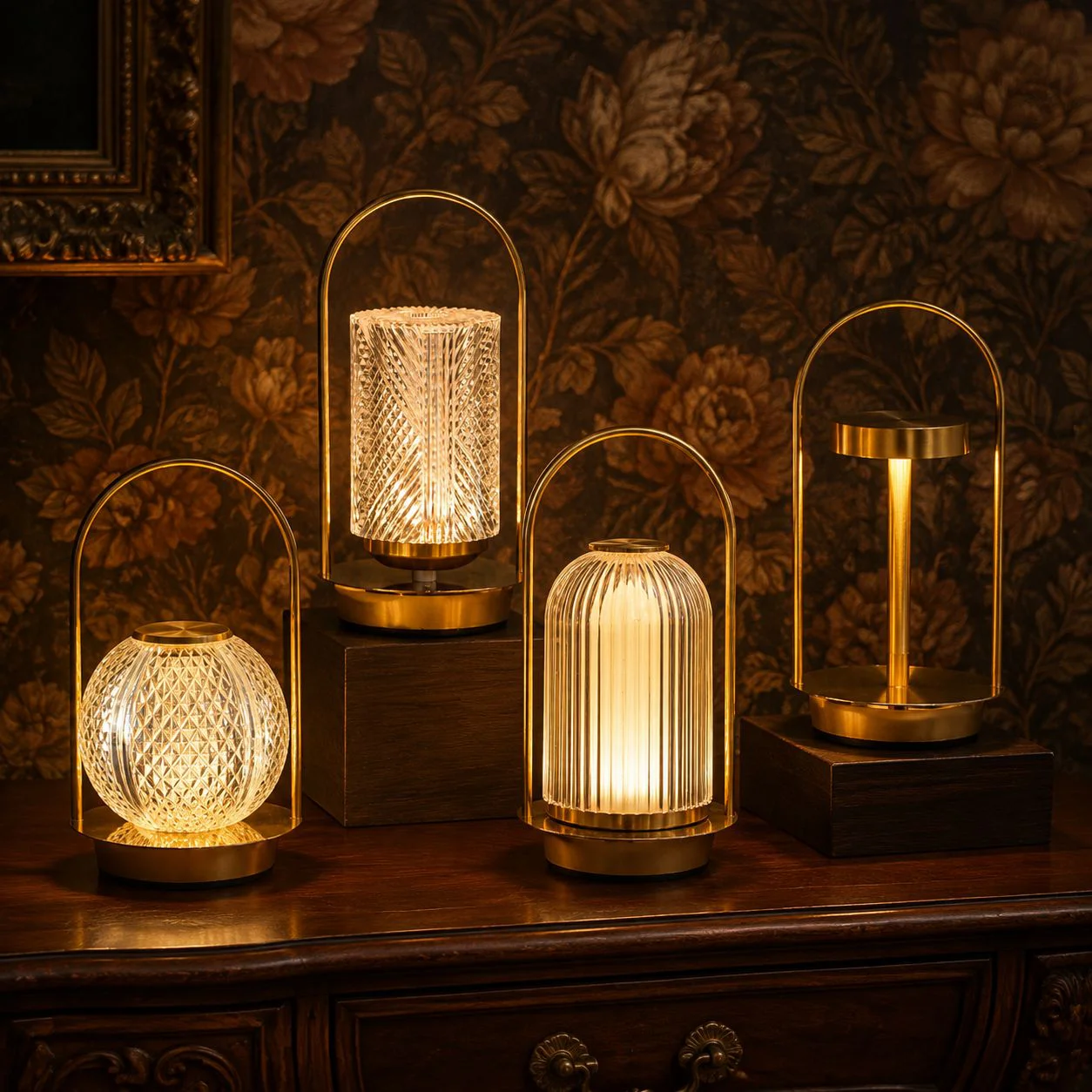 USB Rechargeable Vintage Metal Night Light