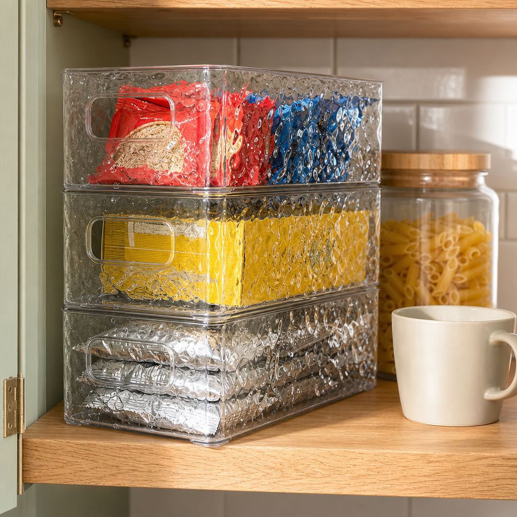 Narrow Rectangular Desktop Storage Box