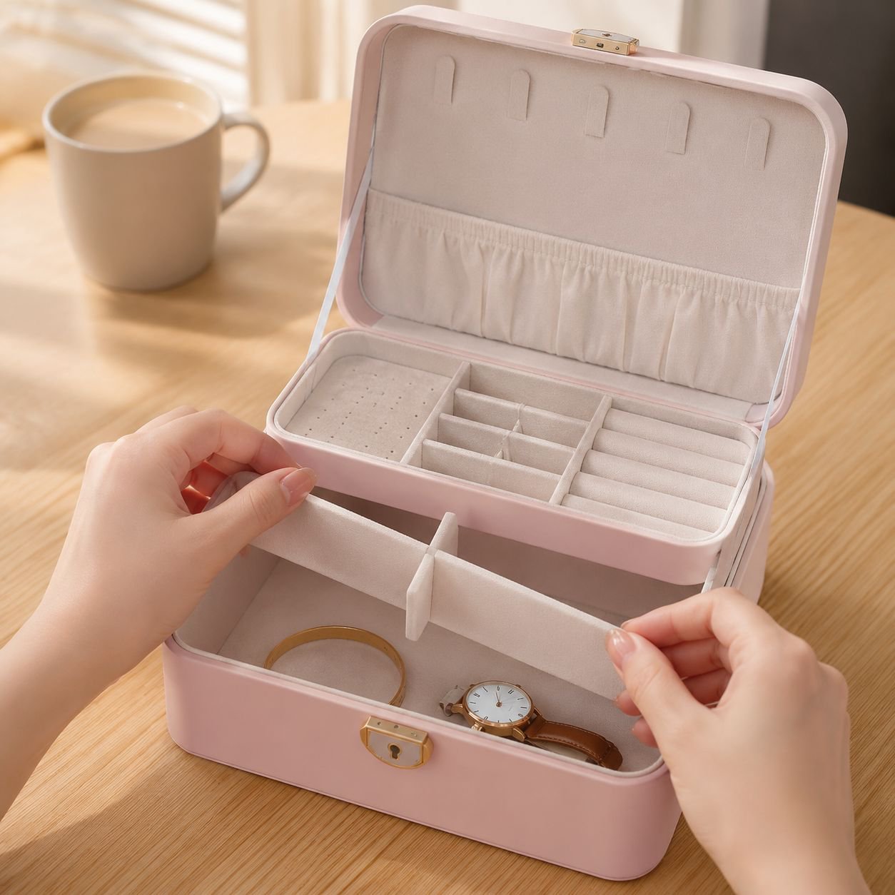 Secure and stylish jewelry holder