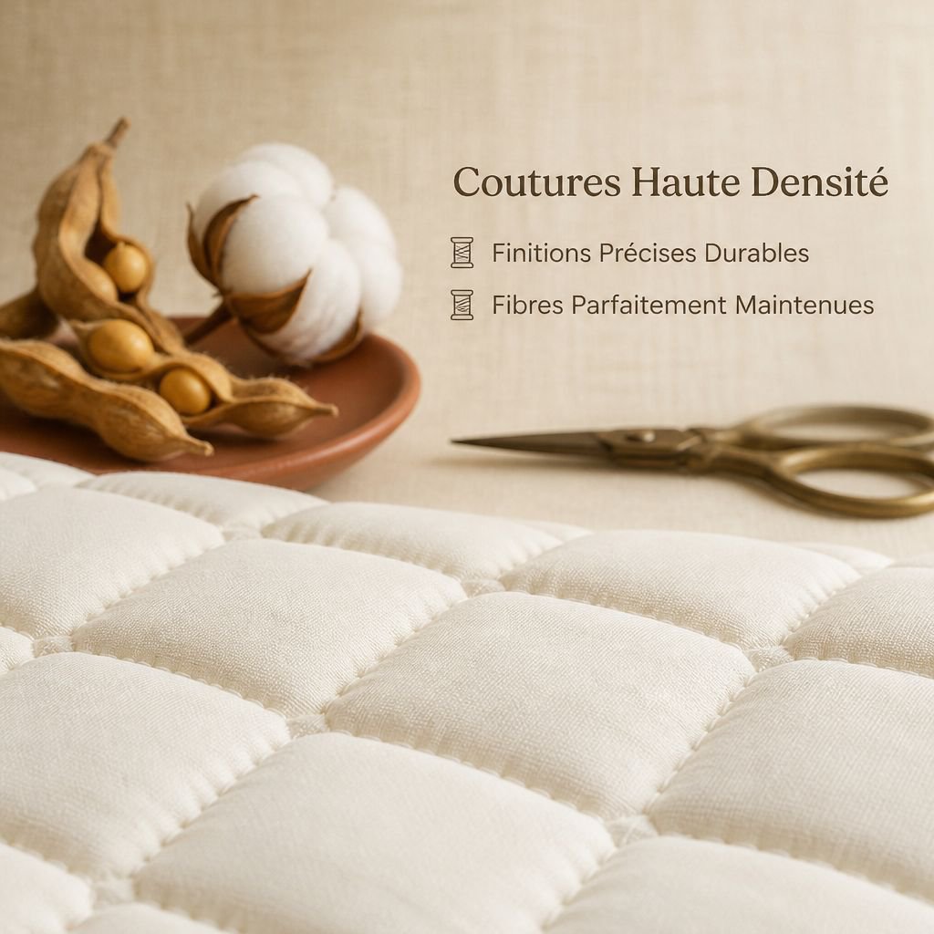 Protège-Matelas Imperméable Matelassé Fibre de Soja Alèse