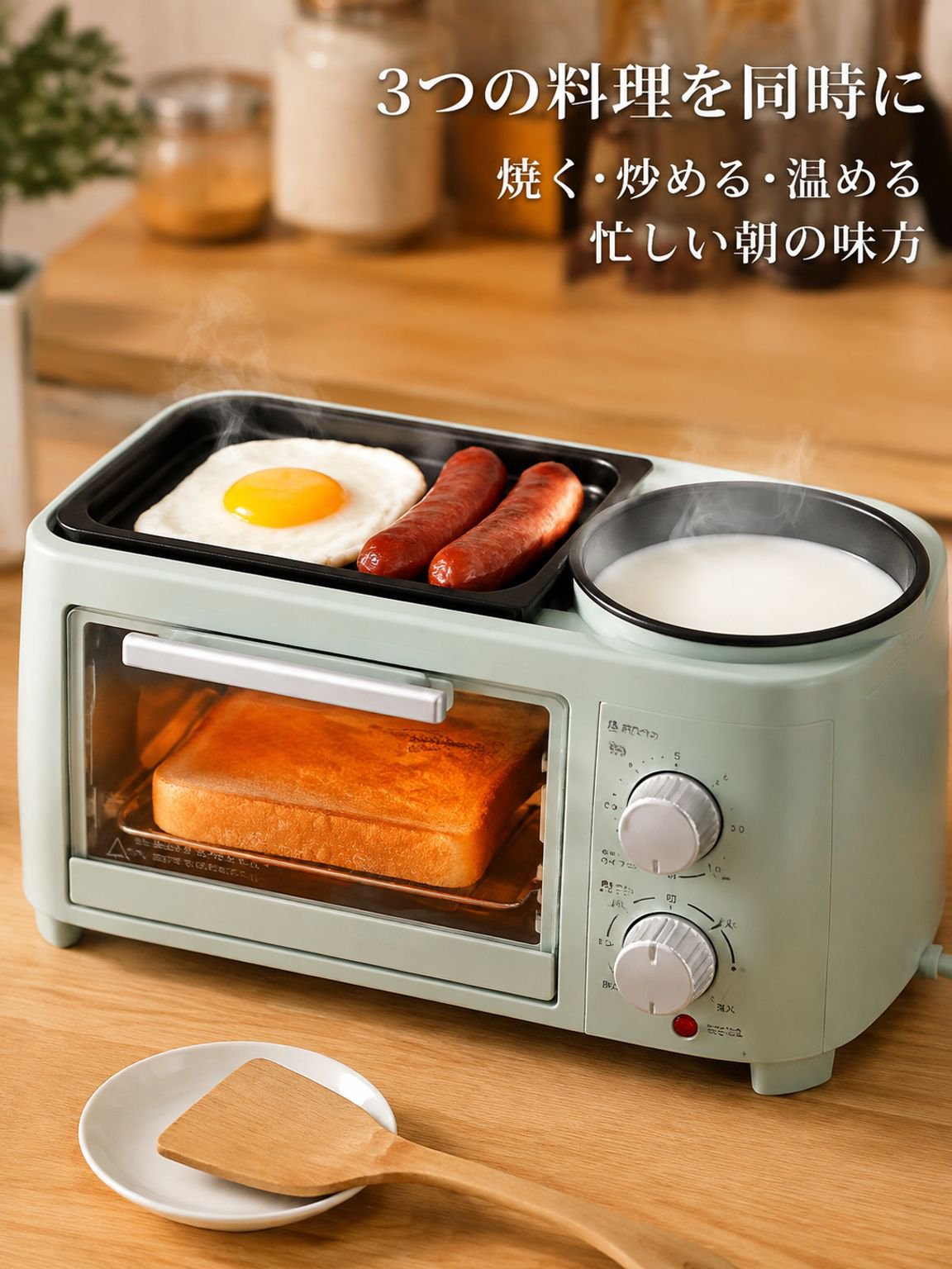 多機能自動トースター朝食マシン