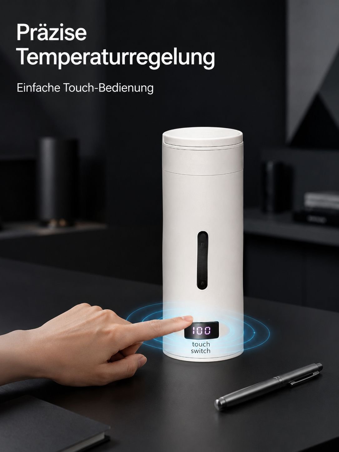 Schneller elektrischer Wasserkocher für Tee unterwegs