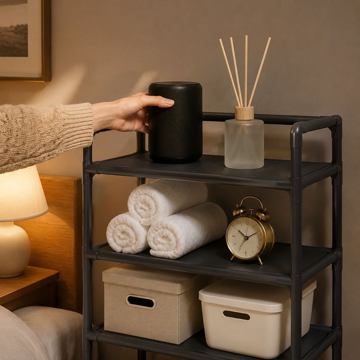 Multi-Functional Layered Organizer Shelf
