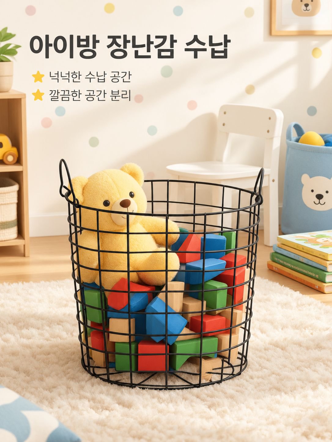 철제 수납 바구니